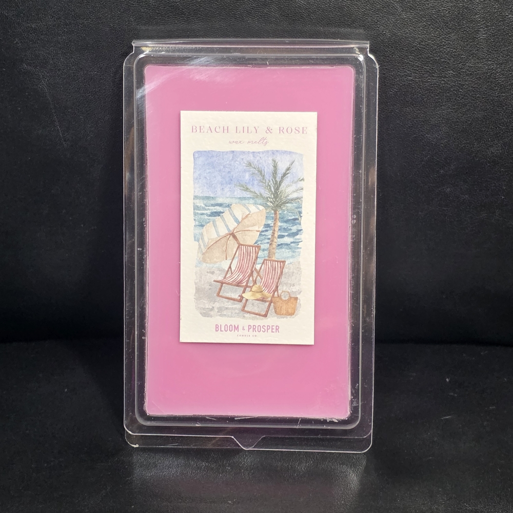 Bloom & Prosper Candle Co. Pink Beach Lily & Rose Wax Melts